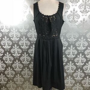 Elie Tahari Black Sleeveless Dress Pockets Size 10